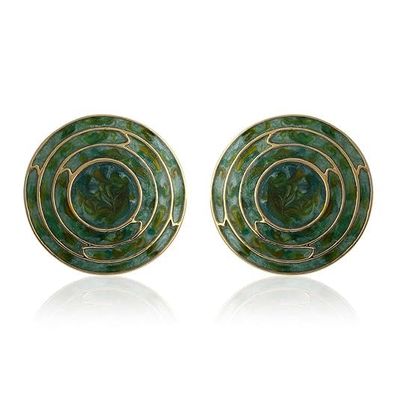 NineFit Basics Earrings for Women (pack of 1),gives you a trendy & stylish look, For Engagement, Wedding, Anniversary, Birthday,Non-Precious Metal, Green