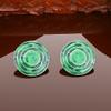 NineFit Basics Earrings for Women (pack of 1),gives you a trendy & stylish look, For Engagement, Wedding, Anniversary, Birthday,Non-Precious Metal, Green view 2