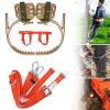 Tree Climbing Tool, Stainless Steel Professional Tree Climbing Gear Kit with Safe Belt, Adjustable Pole Climbing Spikes for Climbing Hunting Observation Picking Fruit,500model view 1