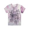 Guosanchn Boys Wolf Tee Short Sleeve Shirts 3-4T Pink Summer Clothes T-Shirt for Kids Girl Crewneck Pullover Tops Athletic T Shirt School Playwear, 3D Animals Print view 1