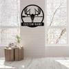 Custom Metal Antler Monogram | Antler Decorations | Deer Hunter Gifts | Deer Name Signs | Father's Day Gifts | Antler Decorations | Gifts for Him | Outdoor Decorations (Style-1) view 2
