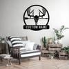 Custom Metal Antler Monogram | Antler Decorations | Deer Hunter Gifts | Deer Name Signs | Father's Day Gifts | Antler Decorations | Gifts for Him | Outdoor Decorations (Style-1) view 3