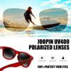 Joopin Oversized Square Sunglasses Polarized UV400 Protection Sun Glasses Trendy Shades for Women Men (Transparent Red Black) view 3