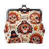 Pu Leather Buckle Coin Purse Cute-Turkey-For-Thanksgiving Girls Kiss-Lock Change Purse Wallets view 1