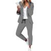 Lainuyoah Women Suit Sets For Work 2025 Fall Two Piece Blazer Jacket and Pencil Pants Business Casual Office Formal Outfits view 1