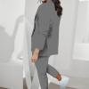 Lainuyoah Women Suit Sets For Work 2025 Fall Two Piece Blazer Jacket and Pencil Pants Business Casual Office Formal Outfits view 4