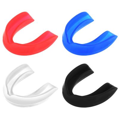 4 Pcs Sports Mouth Guards Adults Junior Sports Athletic Mouthpiece Teeth Shield Protection for Boxing MMA Basketball Football Hockey Karate Taekwondo Judo Martial Arts and All Contact Sports