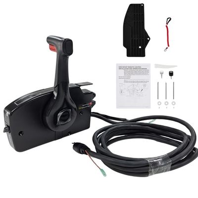 Boat Throttle Control Sied Mount 881170A3 For Mercury Outboard Control Box 8 Pin 2 Stroke Remote Control Box NO TRIM SWITCH,Pull To Open
