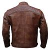 Combo Gift Set Offer for Men | Original Lambskin | Brown Leather Jacket & Free Wallet (MARIAH Diamond Miami Cafe Racer D-968378, US, Alpha, X-Large, Regular, Regular) view 4