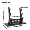 SEEMINESALE Katana Stand,3-Tier Samurai Sword Stand,Sword Holder,Cosplay Blade Rack,Lightsaber Display Stand,Sword Mountain Knife Base(3 Tier Black) view 3