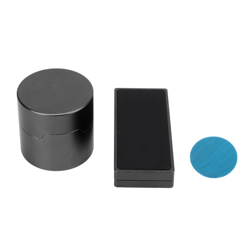 Billiards Octagonal Chalk Case, Mini Aluminium Alloy Magnetic Pool Cues Billiard Chalk Holder with Silent Fixed Clip, Magnetic Billiard Cues Chalk Box Holder Wears Resistant Billiard Pool(Black)