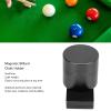 Billiards Octagonal Chalk Case, Mini Aluminium Alloy Magnetic Pool Cues Billiard Chalk Holder with Silent Fixed Clip, Magnetic Billiard Cues Chalk Box Holder Wears Resistant Billiard Pool(Black) view 2