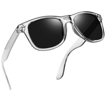Joopin Oversized Square Sunglasses Polarized Sun Glasses UV400 Shades for Women Men Unisex (Clear Grey Black)