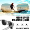 Joopin Oversized Square Sunglasses Polarized Sun Glasses UV400 Shades for Women Men Unisex (Clear Grey Black) view 3