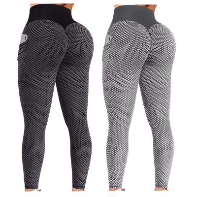 2PCS Gym Leggings for Women High Waist No Scrunch Women Scrunch Butt Lifting Leggings Seamless High Waisted Workout Yoga Pants Tummy Control Booty Gym Compression Tights