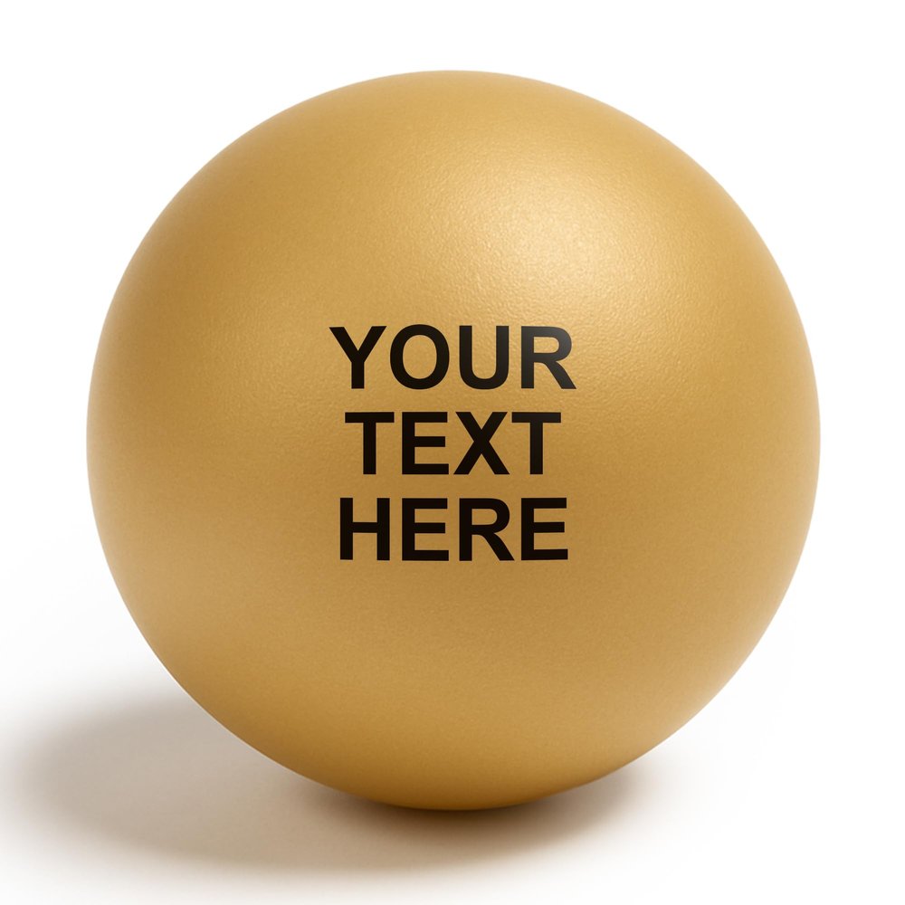 Uberpong Ping Pong Customizable Ball - Personalized Gold Table Tennis Balls for Creating Custom Text or Quotes (Pack of 75)
