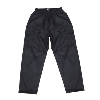 Anneome Adult Rain Pants Double Breathable Hiking and Cycling Pants Tear-Resistant Outdoor Gear for Camping Fishing and Outdoor Activities Pockets Black