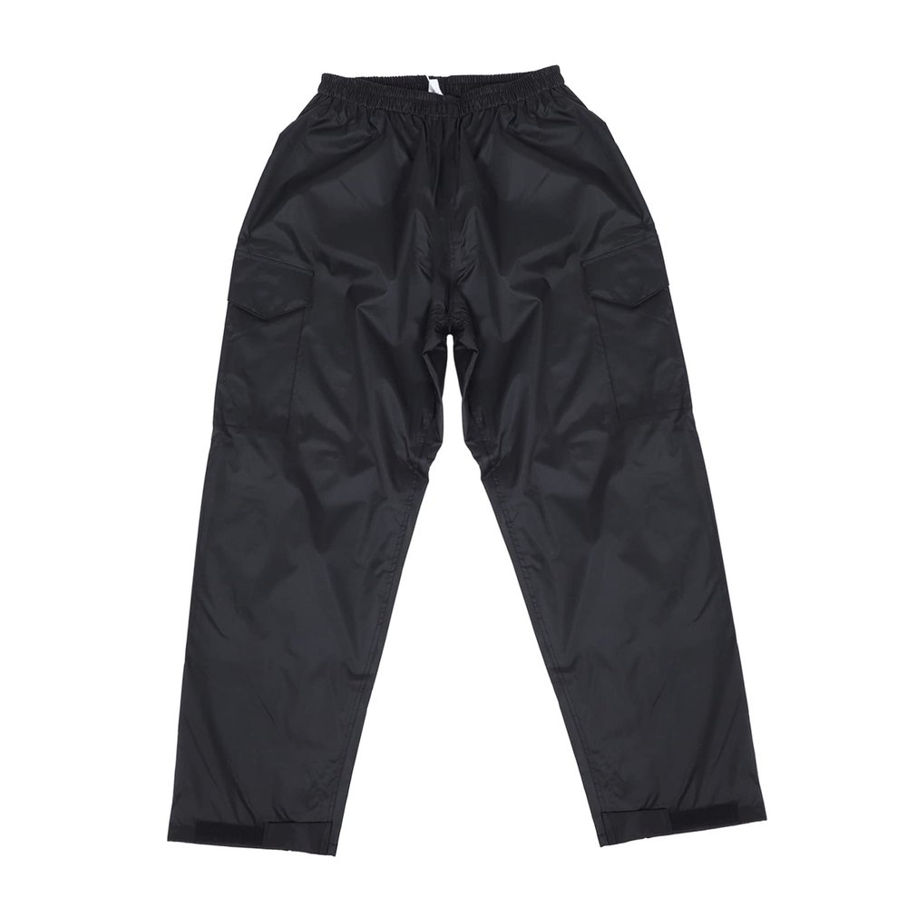 Anneome Adult Rain Pants Double Breathable Hiking and Cycling Pants Tear-Resistant Outdoor Gear for Camping Fishing and Outdoor Activities Pockets Black