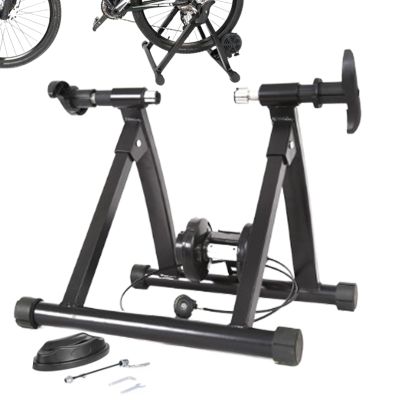ADPT Indoor Bike Trainer | Ultra Silent Magnetic Flywheel Bike to Stationary Bike Converter - Portable Bicycle Accessories Mountain Bike Trainer Stand for Indoor Cycling, 1