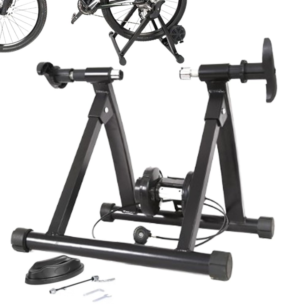 ADPT Indoor Bike Trainer | Ultra Silent Magnetic Flywheel Bike to Stationary Bike Converter - Portable Bicycle Accessories Mountain Bike Trainer Stand for Indoor Cycling, 1