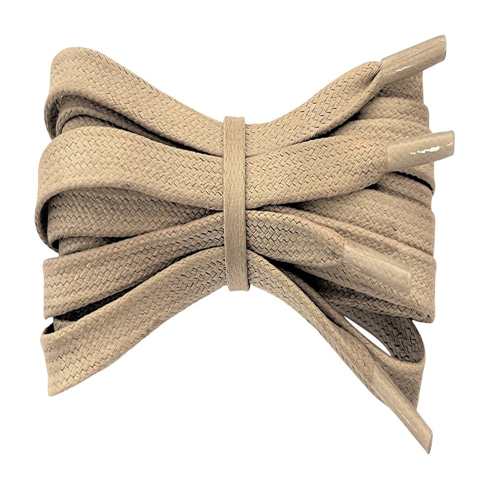 Fabmania Flat Waxed Cotton Laces - Cream/Beige