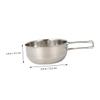 Anneome 5pcs Outdoor Camping Cookware Set Stainless Steel Tableware for Hiking Picnic and Mountaineering Includes Saucepans and Cups Easy to Clean and view 3