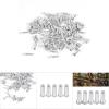Brake Line, 100PCS 2.5MM Aluminum Alloy Line Stopper Kit Shifter Cable Tips Coloful Shifter Cable (silver) view 4
