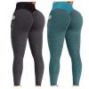 2PCS Womens Leggings High Waisted Tummy Control Leggings for Women Butt Lift High Waisted Tummy Control No See-Through Yoga Pants Workout Running Leggings Scrunch Butt Seamless Gym Booty Tights view 1