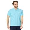 U.S. Polo ASSN. Men's Slim Fit Solid Pique Polo Shirt, Tropical Breeze, X-Large view 1