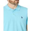 U.S. Polo ASSN. Men's Slim Fit Solid Pique Polo Shirt, Tropical Breeze, X-Large view 3