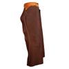 Western Shotgun Chaps Full Grain Leather Work Bull Trail Riding Equestrian Tack Show Horse Riding Chinks Custom Made Small Medium Large ST-CHI-035 (Medium) view 1