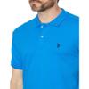 U.S. Polo ASSN. Men's Solid Interlock Polo, Beacon Blue, Large view 3