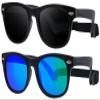 COOLSOME Kids Flexible Polarized UV400 Sunglasses with Strap For Boys Girls Toddler 0-10 (2, black+black/mirrored(0-3 yrs/0-36 mths), 42mm) view 3