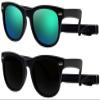 COOLSOME Kids Flexible Polarized UV400 Sunglasses with Strap For Boys Girls Toddler 0-10 (2, black+black/mirrored(0-3 yrs/0-36 mths), 42mm) view 4