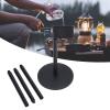 KJAOYU Camping Lantern Stand, Collapsible Aluminum Alloy Lamp Stand,Collapsible 4 Sections Camping Lamp Pole with Base Aluminum Alloy Light Bracket for Outdoor Picnic view 2