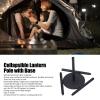 KJAOYU Camping Lantern Stand, Collapsible Aluminum Alloy Lamp Stand,Collapsible 4 Sections Camping Lamp Pole with Base Aluminum Alloy Light Bracket for Outdoor Picnic view 4