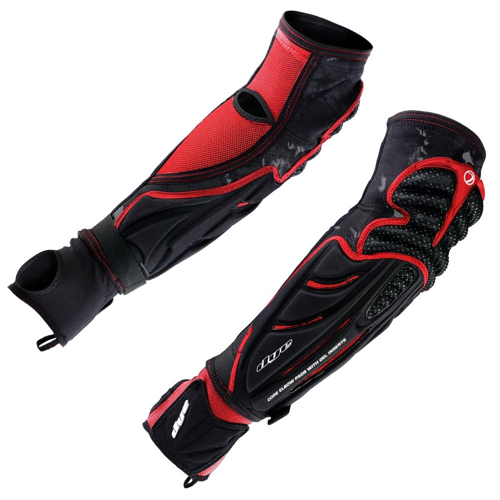 DYE Elbow Pads Dyecam Black (Black/Red, Small)