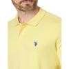 U.S. Polo ASSN. Men's Solid Interlock Polo, California Yellow, Small view 3