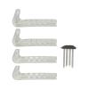 2 Pairs Ice Skate Guards Hockey Shoe Blade Covers Hockey Skates Blade Guards Skate Guards Portable Ice Skate Blade Covers Adjustable Ice Skate Blade Protector for Hockey Skates Figure(Transparent) view 1