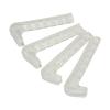 2 Pairs Ice Skate Guards Hockey Shoe Blade Covers Hockey Skates Blade Guards Skate Guards Portable Ice Skate Blade Covers Adjustable Ice Skate Blade Protector for Hockey Skates Figure(Transparent) view 2
