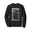 Dad Nutrition Facts Funny Fathers Day Nutritional Fact Dads Sweatshirt view 1