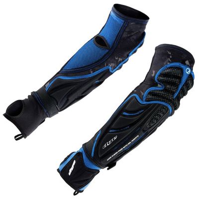 DYE Elbow Pads Dyecam Black (Black/Cyan, XLarge)