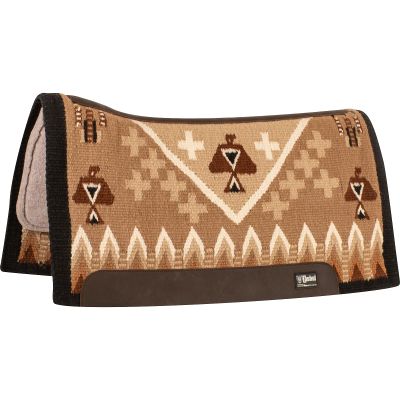 Cashel Company Blanket Top Felt Bottom Saddle Pad 34x38 7/8 Inch Brown Cream