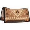 Cashel Company Blanket Top Felt Bottom Saddle Pad 34x38 7/8 Inch Brown Cream