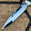 Custom Handmade Hunting Dagger Knife,440C Blade Fixed Blade Knife with Leather Sheath view 4