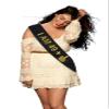 Funny 50th Birthday Sash 49 + 1"  Black Glitter Gold Foil Gag Gift  Large 72" x 4" Novelty Party Accessory for Men or Women Turning 50  Hilarious Over The Hill Bday Decoration view 4