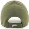 47 Brand MLB Sandalwood Team Color Primary Logo MVP Adjustable Structure Baseball Cap Hat, Adult One Size Fits All - Oakland Athletics Sandalwood view 2