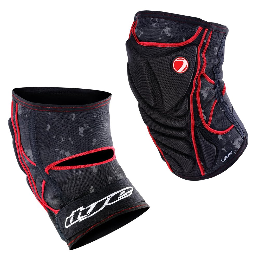 Dye Knee Pad Dyecam Black (Black/Red, XX-Large)