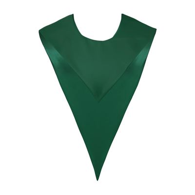 Endea Graduation Premium Adult V Stole Solid Color Unisex (Hunter Green)