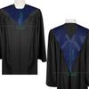 Endea Graduation Premium Adult V Stole Solid Color Unisex (Navy Blue) view 3